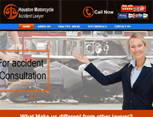 Tablet Screenshot of houstonmotorcycleaccidentlawyer.co